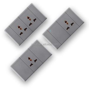 Nuovo design interruttore a parete materiale PC contatto in rame puro interruttore a parete a 2 Gang interruttori e prese per la luce domestica - Product Image 2