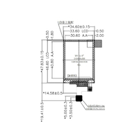 Modul Layar LCD TFT Huaxin 2.0 Inci Resolusi 240*320 Antarmuka RGB MCU SPI Kecerahan Tinggi 800 Cd/m² Layar Tertanam