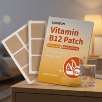 Patch transdermique de vitamines personnalisé en gros, patch cutané jetable de vitamines, patch de soins de santé OEM pour l'approvisionnement nutritionnel quotidien