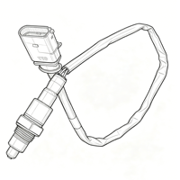 04E906262AH Pour VW GOLF Capteur d'oxygène Capteur O2 Sonde lambda 0258030069 04E906262R 0258030048/049 04C906262J 04E906262BH