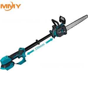 21V Telescopic Aluminum <strong>Pole</strong> Chainsaw Cordless Electric Motor 12 Inch <strong>Pruning</strong> <strong>Saw</strong> with Extendable Rod for Tree Trimming - Product Image 1