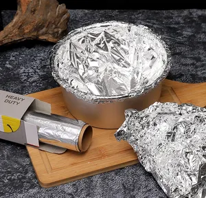 500 אלומיניום רדיד גיליונות 12x10.75 מזון מיכל חד פעמי אלומיניום מכולות אלומיניום רדיד ב רול Papel de aluminio