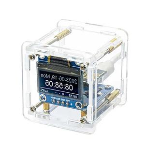 OKYN-G5239 Kit jam Digital, DIY ESP8266 jam cuaca MINI WIFI solder latihan elektronik multifungsi stasiun cuaca - Product Image 1