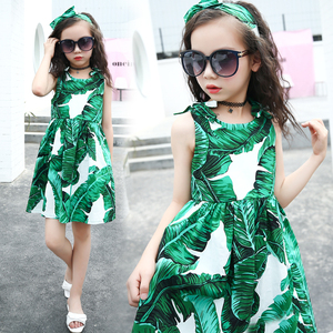 Nuevo Diseño en China, Vestido Verde de una Pieza para Niñas, Ropa Infantil - Product Image 4