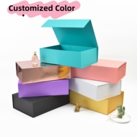 Boîte Cadeau d'Emballage Rigide Pliable Magnétique, Personnalisée, de Luxe, Imprimée et à Montage Rapide