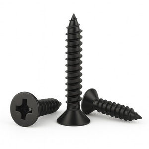 Tornillos autorroscantes avellanados Dagu M1.2 M5 con cabeza Phillips endurecida de zinc negro para la industria de la construcción metálica - Product Image 4