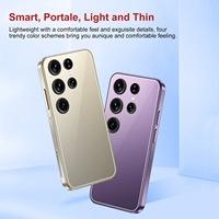 Téléphone portable S25 Mini Android 14 débloqué, nouvelle configuration 2025, LTE 4G+128G, écran HD LED, DecaCore, 120Hz, batterie 5000mAh, pas cher