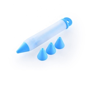 Offre Spéciale <span class=keywords><strong>Silicone</strong></span> glaçage chocolat <span class=keywords><strong>plaque</strong></span> peinture stylos bricolage décoration outils crème seringue stylo pour gâteau pâtisserie - Product Image 3