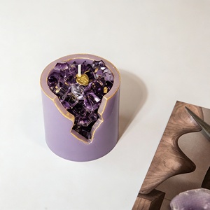 Aromatherapy Home Decor Decoration Crafts Healing Crystal Purple <b>Orange</b> Green Decorative Crystals Luxury <b>Gift</b> Scented Candle - Product Image 6