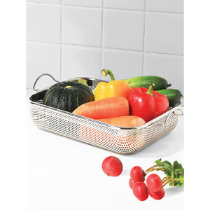 28x22 cm Bola de estrella de acero inoxidable Rectangular Medio colador y colador - Product Image 1