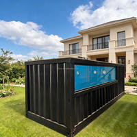 Conteneur d'expédition bon marché piscine usine 20 pieds 40 pieds conteneur modulaire piscine mobile préfabriquée de luxe