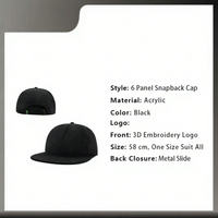 Topi Snapback 6 Panel Tanpa Struktur Berkualitas Tinggi Grosir, Sablon Logo Custom Vintage, Pinggiran Datar, Model Fitted 100%