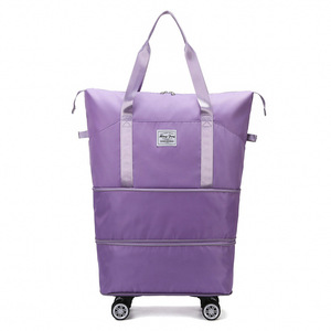 Sac à dos de voyage avec roulettes pivotantes, grande capacité, sac de sport extensible pour étudiants, séparation sec/humide pour courts séjours - Product Image 6