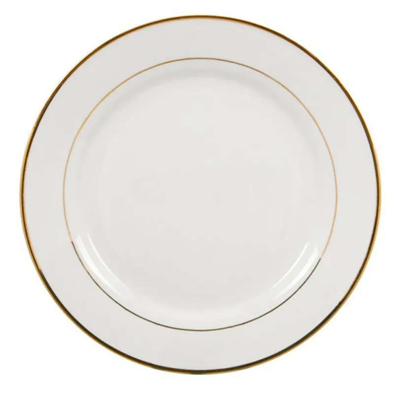 New Style Großhandel Luxus Abendessen Weiß Runde Sublimation Rohlinge Benutzer definierte Keramik platten für den Heiß pressdruck