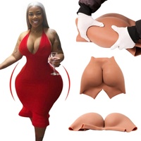 Pantalon en silicone pour grosses fesses Taille haute 1.6cm Pantalon de levage pour fesses et hanches Short abondant Faux fesses et hanches Grande taille Shaper