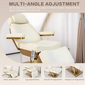Camilla de Masaje Eléctrica Moderna para Salón de Belleza y Spa, Sillas de Barbero, Mesa para Pestañas, Camillas Faciales con Cuero PU y Estructura de Acero Inoxidable - Product Image 2