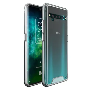 空间屏蔽超薄水晶透明亚克力 + TPU手机外壳，适用于TCL 10 20 20E 30 30E专业后盖