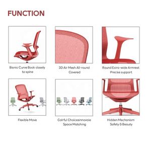 Silla de Oficina Ergonómica Moderna ICON, Cómoda, Giratoria, Ajustable, de Nailon y Malla, para Conferencias - Product Image 3