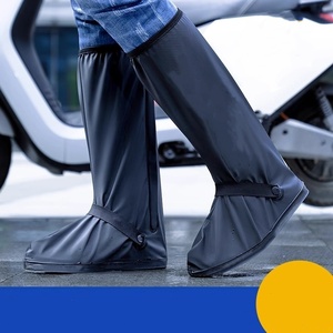 Bottes de pluie hautes pour moto, imperméables, réfléchissantes, antidérapantes, accessoires de protection réutilisables pour moto, vélo et cyclisme - Product Image 2