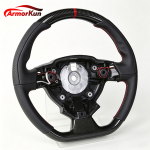 Volante in Pelle e Fibra di Carbonio Personalizzato di Lusso per Upgrade Interni Auto da Corsa, per Ferrari 458 488 California T/F12/Sergio - Product Image 2
