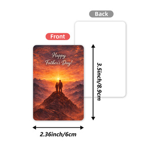 Lot de 36 cartes de vœux pour la <span class=keywords><strong>Fête</strong></span> <span class=keywords><strong>des</strong></span> <span class=keywords><strong>Pères</strong></span> en papier couché, imprimées en couleur, cartes commémoratives de remerciement pour papa, cadeaux transfrontaliers - Product Image 2