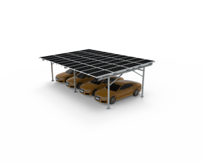 ระบบติดตั้งแผงโซลาร์เซลล์แบบสี่เสาสำหรับติดตั้งบนหลังคาแบบแนวตั้ง ราคาประหยัด ติดตั้งง่าย - Product Image 3