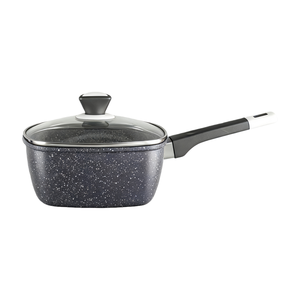 Ensemble de 10 casseroles de cuisine modernes <span class=keywords><strong>en</strong></span> <span class=keywords><strong>aluminium</strong></span> <span class=keywords><strong>recyclé</strong></span> de haute qualité, antiadhésives, avec poêle grill, faciles à nettoyer, finition marbrée - Product Image 5