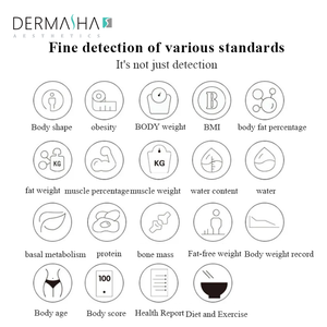 Oem ODM 3D thường vụ thông minh trọng lượng Quy mô lượng tử phân tích cơ thể công nghệ đo lường Máy phân tích - Product Image 5