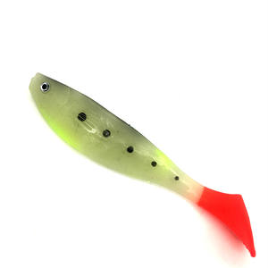 Señuelo caníbal de Pesca de Mar suave, cebo grande T Shad Pro de 27g /16cm, cola en T, pesca de lubina, anzuelo de gusano - Product Image 6