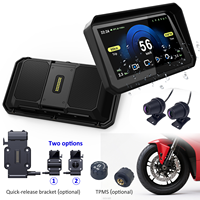 Pantalla Inalámbrica para Motocicleta F96C, Impermeable IP67, Pantalla IPS HD de 6.25 Pulgadas, Navegación GPS, Android Auto Inalámbrico, Carplay
