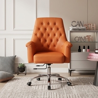 Fourniture d'usine PDG dossier haut bureau salon de manucure client chaise pivotante-cuir synthétique Design moderne hauteur réglable fixe