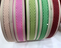 Tali Tas Jacquard Tenasitas Tinggi Baru 38mm 50mm Poliester Benang Metalik Emas Perak Multi-warna Twill DIY Tas Tangan