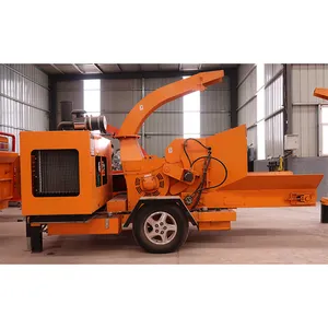 Grote Geforceerde Toevoer Plastic Rubber Vergruizer Machine Diesel Automatische Hout Crusher