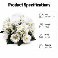 Offre Spéciale : Colonnes romaines décoratives modernes en soie simulée pour mariages, banquets, allées et centres de table d'hôtel