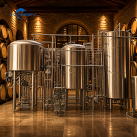 Ensemble d'équipement de microbrasserie clé en main Tonsen 500L 1000L en acier inoxydable pour brasserie artisanale avec garantie de 5 ans pour les brasseries artisanales