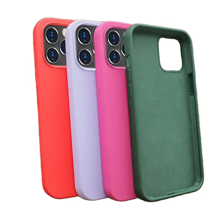 Soft Touch Liquid Silicone Iphone 14 Silicon Case iphone 11 Silicone Case for iPhone 13 12 11 Pro Max Xs Xr Xs Max 7 8 Plus