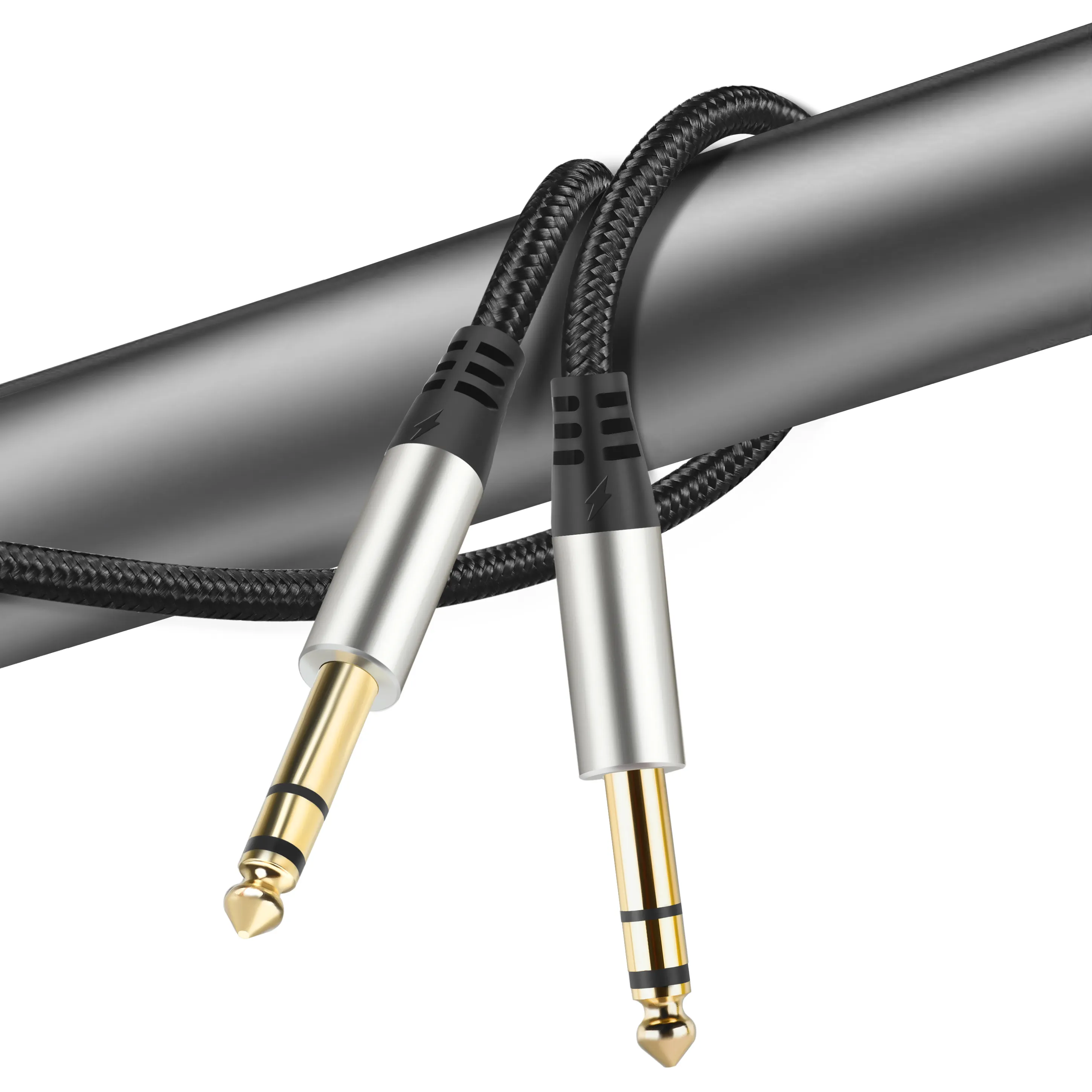 High quality 6.5mm Audio Cable Guitar Instrument Cable for microphone/ Instrument Cable 1/4 Inch