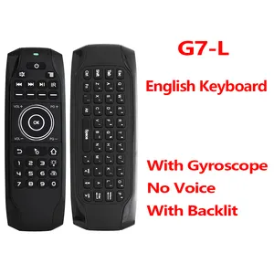 G7 Điều Khiển Từ Xa Không Dây 77 Phím Chuột Không Khí Bàn Phím Mini Học IR Con Quay Hồi Chuyển 6 Trục Cho Android TV Box H96 Max 3318