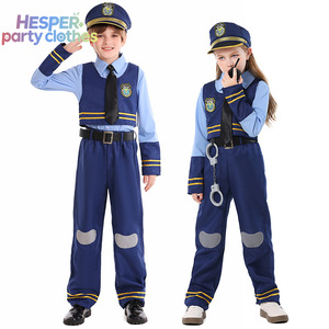 Disfraz de Policía HESPER para Halloween, Disfraz para Jugar a Roles, Fiesta, Actuación, Conjunto Infantil con Accesorios - Product Image 1