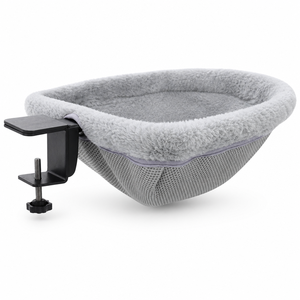 <span class=keywords><strong>Hamaca</strong></span> para Gatos Montada en Escritorio, Giratoria, Ahorra Espacio, Malla Transpirable, Lavable a Máquina, Cama para Gatos <span class=keywords><strong>de</strong></span> Piel Sintética para Oficina y Hogar - Product Image 6