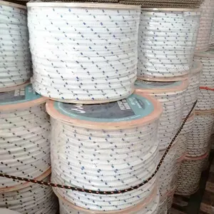 漁網および販売のためのカラフルな6MM18MMの12ストランド土壌編組ロープ100% ナイロン原料を卸売