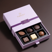 Barre de chocolat personnalisée Truffes Boîte d'emballage Boîte cadeau de luxe Bonbons Bonbons Boîte de chocolat