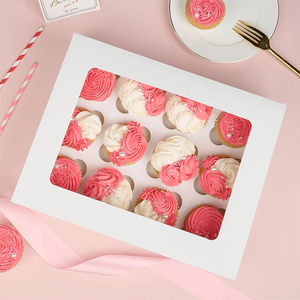 Caja de Panadería Ecológica de Papel para Cupcakes Caseros y Regalos para Eventos Festivos Especiales - Product Image 6