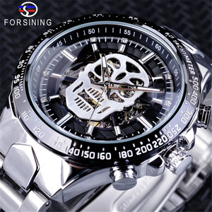 Pour Forsining usine personnalisé squelette mécanique automatique hommes montres de luxe mode homme montre-bracelet avec acier inoxydable <span class=keywords><strong>B</strong></span> - Product Image 3
