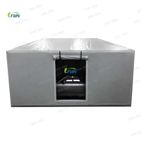 Abri de voiture gonflable transparent en PVC pour 2 voitures, garage à bulles, protection solaire, tente, pompe à air électrique, certifié EN14960