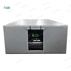 Abri de voiture gonflable transparent en PVC pour 2 voitures, garage à bulles, protection solaire, tente, pompe à air électrique, certifié EN14960 - Product Image 6