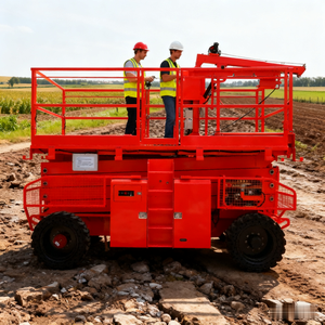 Nueva llegada 8m 10m 12m 14m Altura DE TRABAJO Plataforma de trabajo de tijera todo terreno Plataforma DE TRABAJO hidráulica sobre orugas - Product Image 2