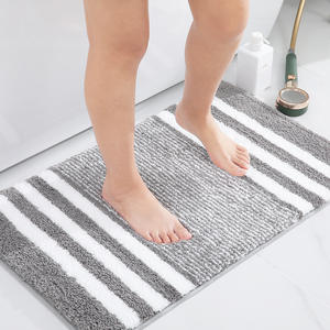 Tappetino da <span class=keywords><strong>doccia</strong></span> di lusso moderno e ispessito Super assorbente rapido asciutto <span class=keywords><strong>per</strong></span> hotel <span class=keywords><strong>antiscivolo</strong></span> a forma personalizzata tappeto da bagno da cucina - Product Image 1