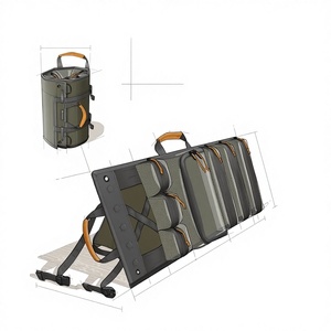Free sample Canvas Wear-resistant Waterproof Durable Portable Roll-up Foldable Hanging <b>Tool</b> Bag - Product Image 1