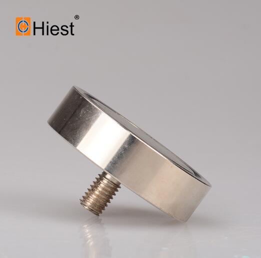 112 Kg 60mm Neodymium Magnet Super Ndfeb Magnet with M8 External Thread Cube Pattern Rubber Coated Bent Processing Service